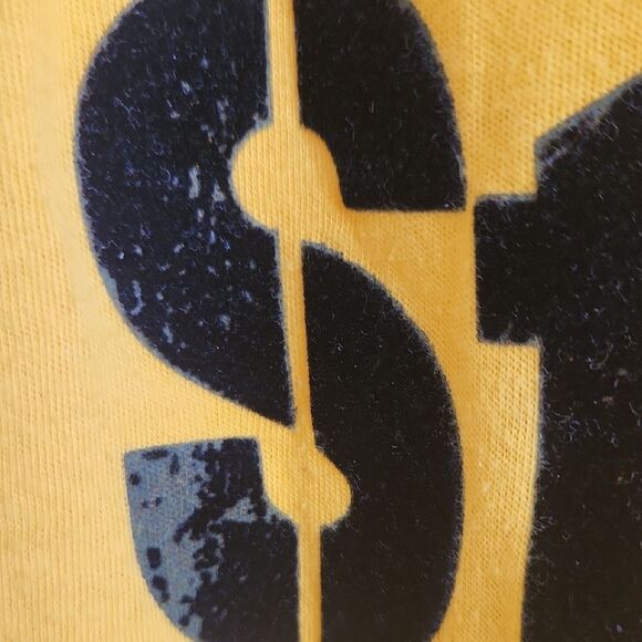 Yellow Pittsburg Steelers V-Neck T-Shirt By PINK Womens Medium - Picture 5 of 5